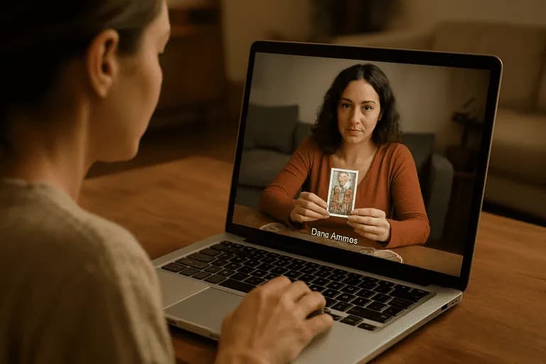 Atendimento virtual via videochamada para tarot do amor do sim ou não