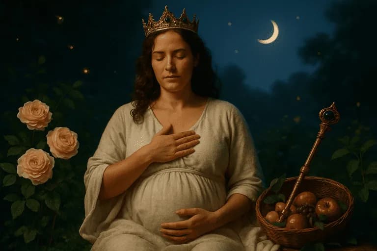 Carta Imperatriz no Tarot representa as horas iguais 03:03