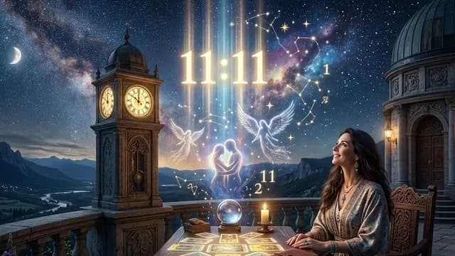 Horas Iguais 11:11 através do tarot
